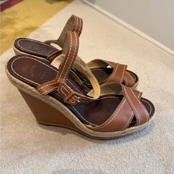 Designer Brown Leather Women's Sandals